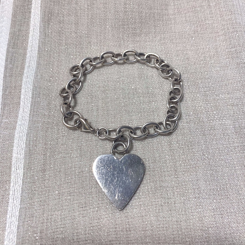 Sterling Silver Heart Bracelet
